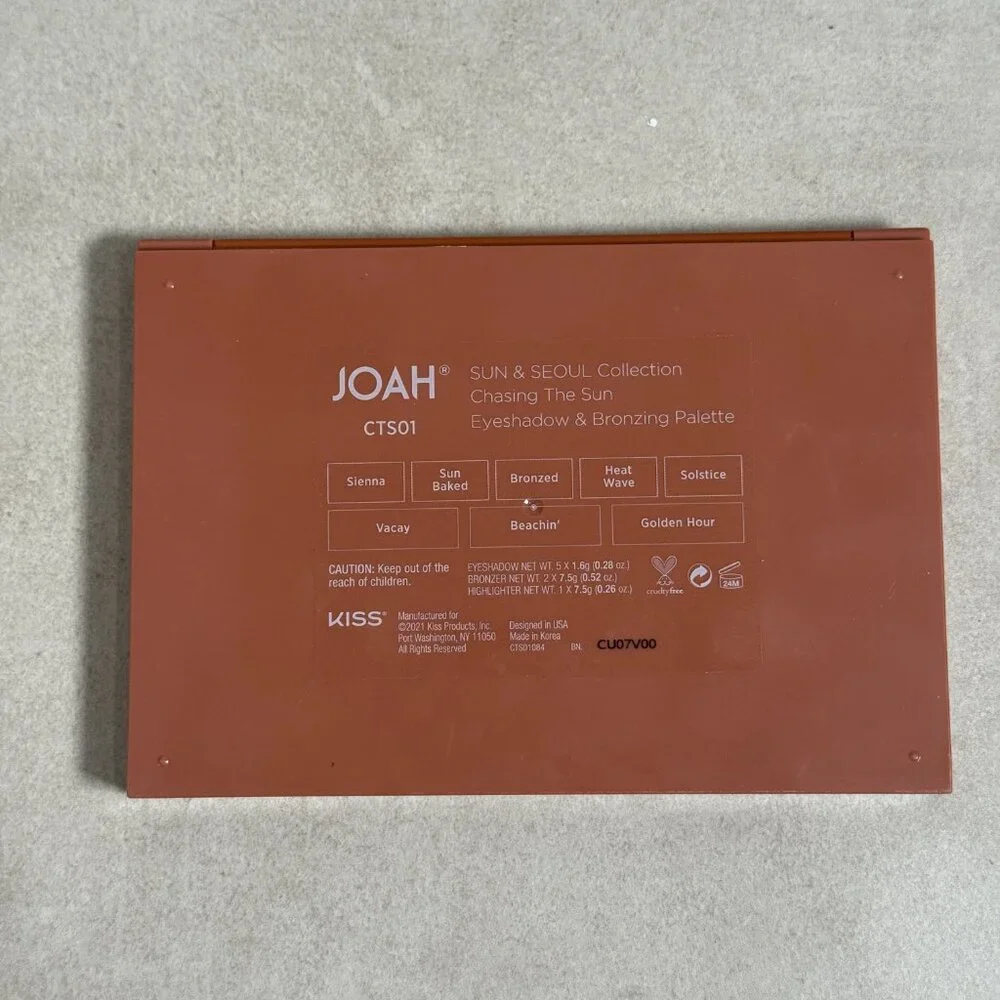 JOAH Chasing the Sun Eyeshadow Bronzing Palette CTS01